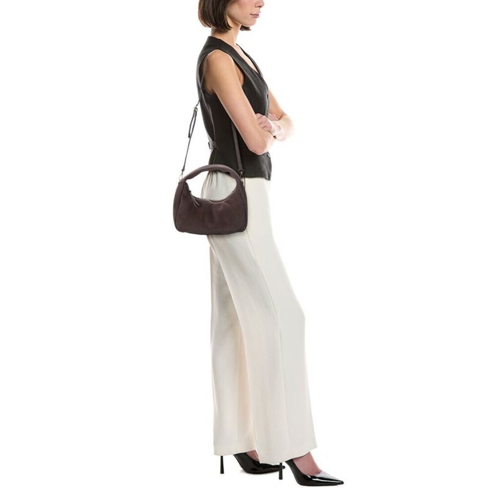 Persaman New York Suede Shoulder Bag, Brown - Picture 4 of 4